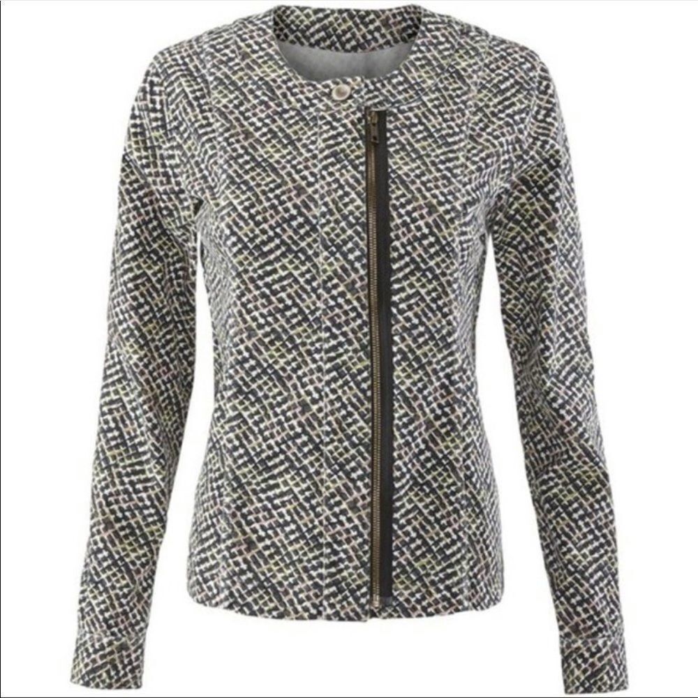 CABI Cliffside Moto Full-Zip Jacket size Medium NEW